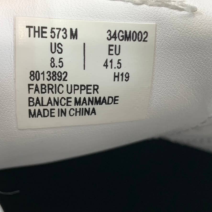 GOATS Men's White Canvas The 573 Wide-Strap Round-Toe Slip-on Sneakers SZ 8.5