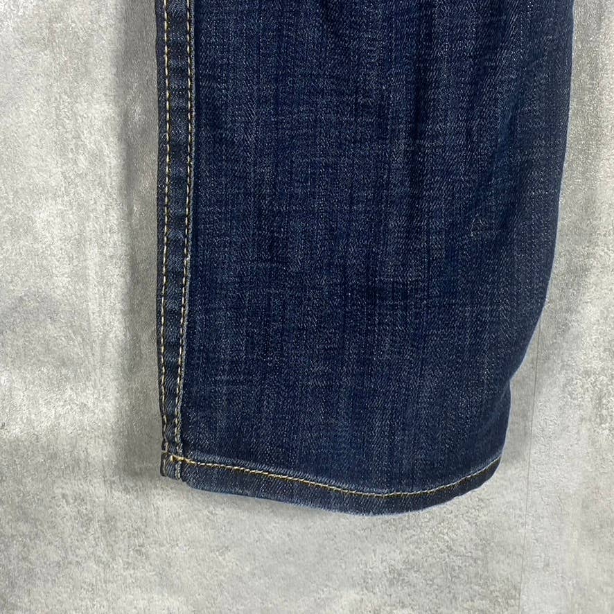 Hudson Women's Blue Flap Pockets Beth Baby Bootcut Mid-Rise Denim Jeans SZ 27