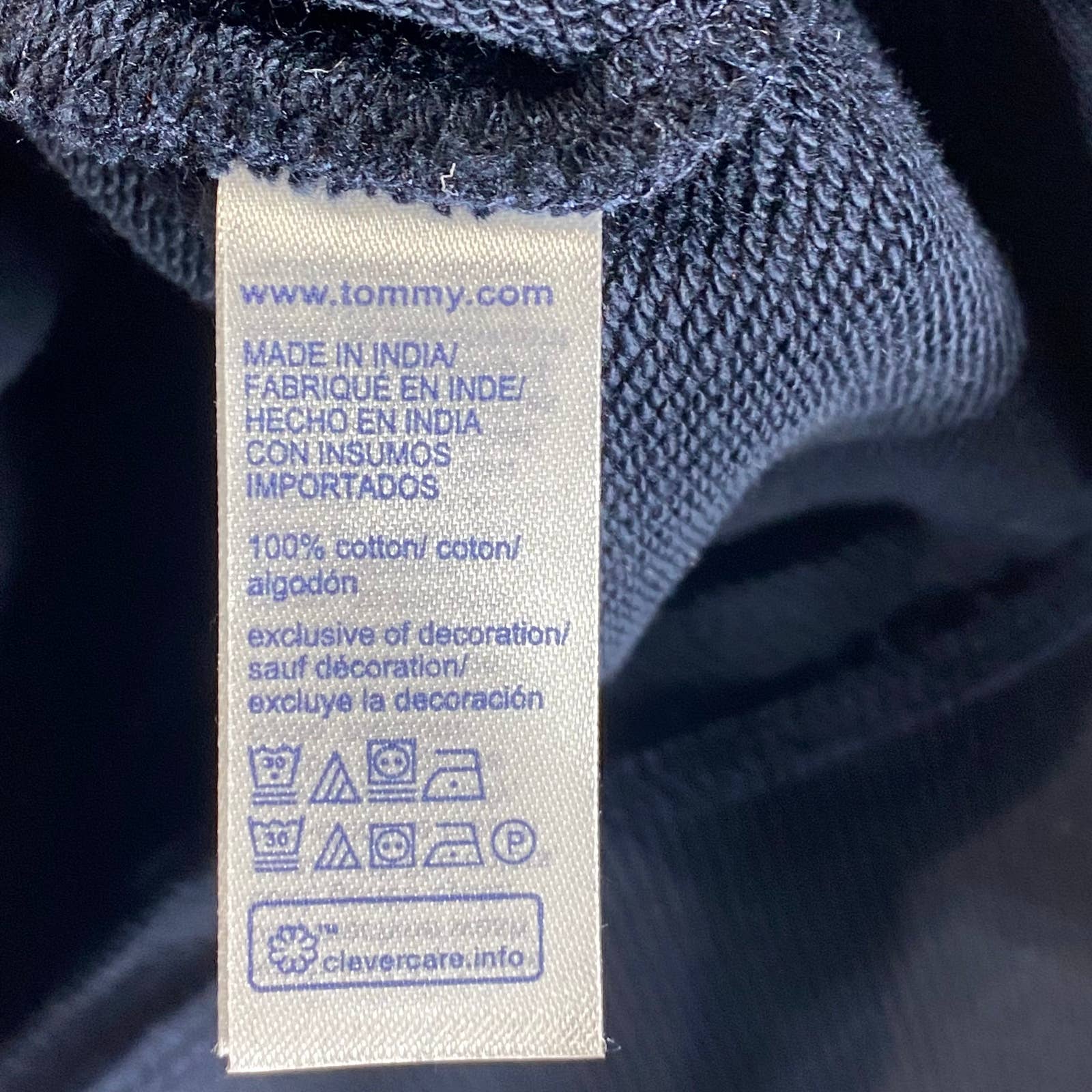 TOMMY HILFIGER Men's Navy Crewneck Slater Embroidered Logo Patch Sweatshirt SZ L
