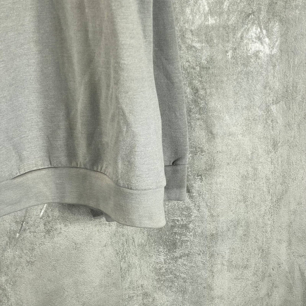 ALFANI Men's Casual Grey Heather Solid Quarter-Zip Pullover Sweater SZ XL