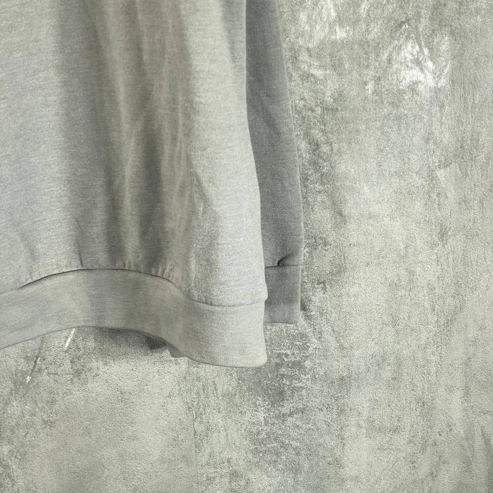 ALFANI Men's Casual Grey Heather Solid Quarter-Zip Pullover Sweater SZ XL