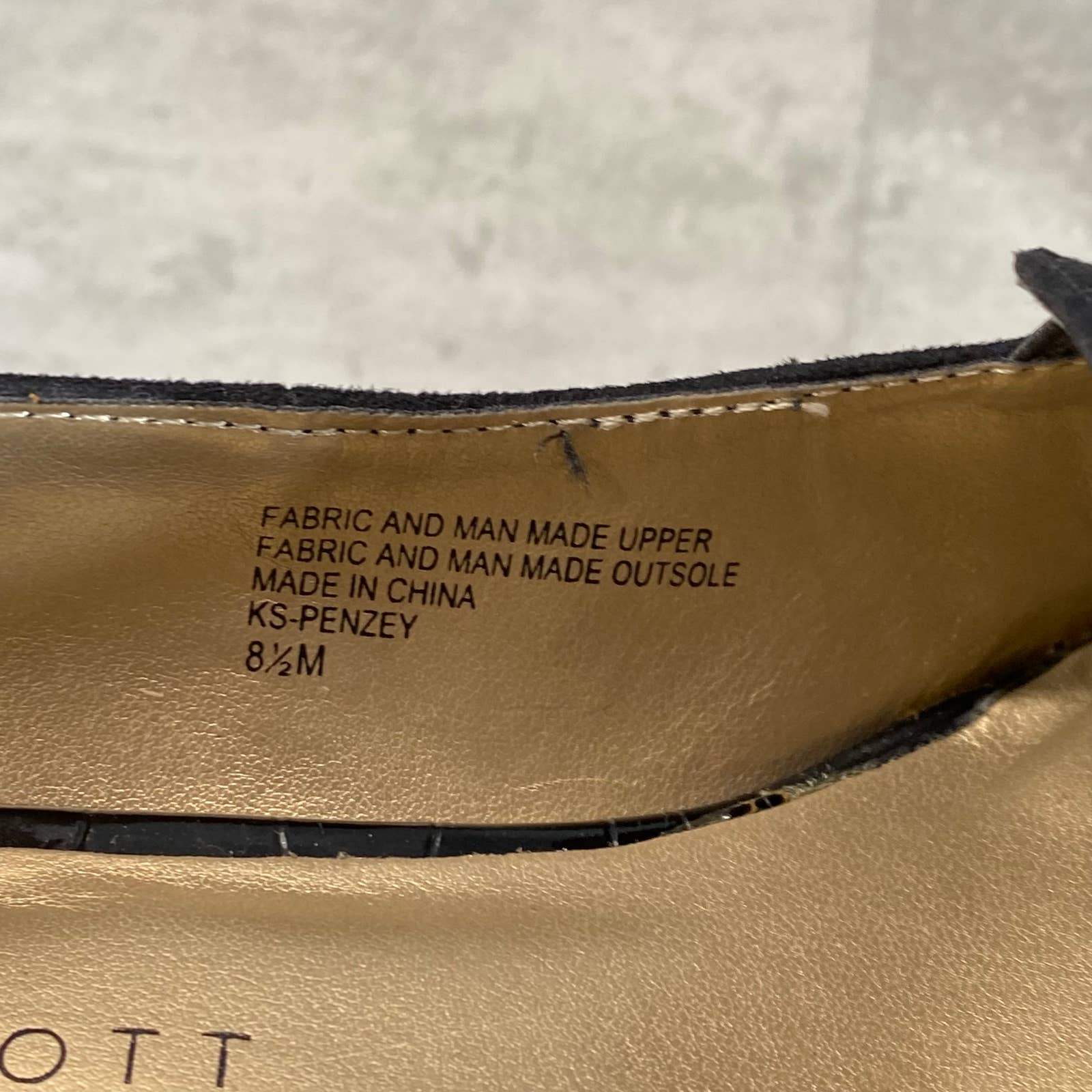 KAREN SCOTT Women's Black Faux Suede Penzey Square-Toe Dress Pumps SZ 8.5