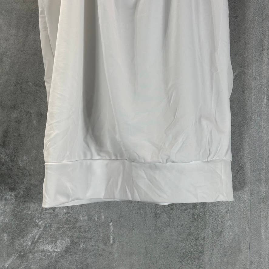 INC INTERNATIONAL CONCEPTS Women's Washed White Gathered Neck Halter Top SZ XS