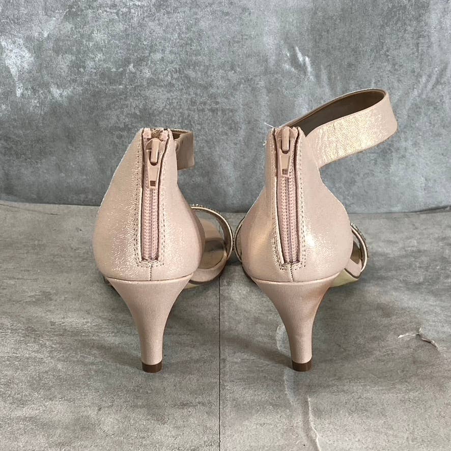 STYLE & CO Women's Blush-Silver Embellished Phillyis Two-Piece Evening Sandals