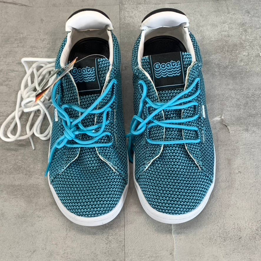 GOATS Women's Blue/Black The 454 Mesh Round-Toe Lace-Up Sneakers SZ 8