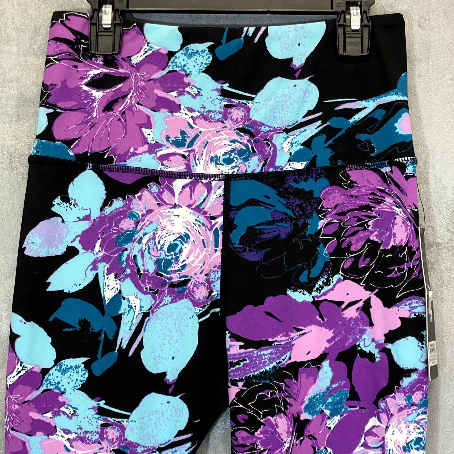 KAY UNGER Women's Blossom Bundle Black Printed High-Rise Pull-On Capri Leggings SZ M