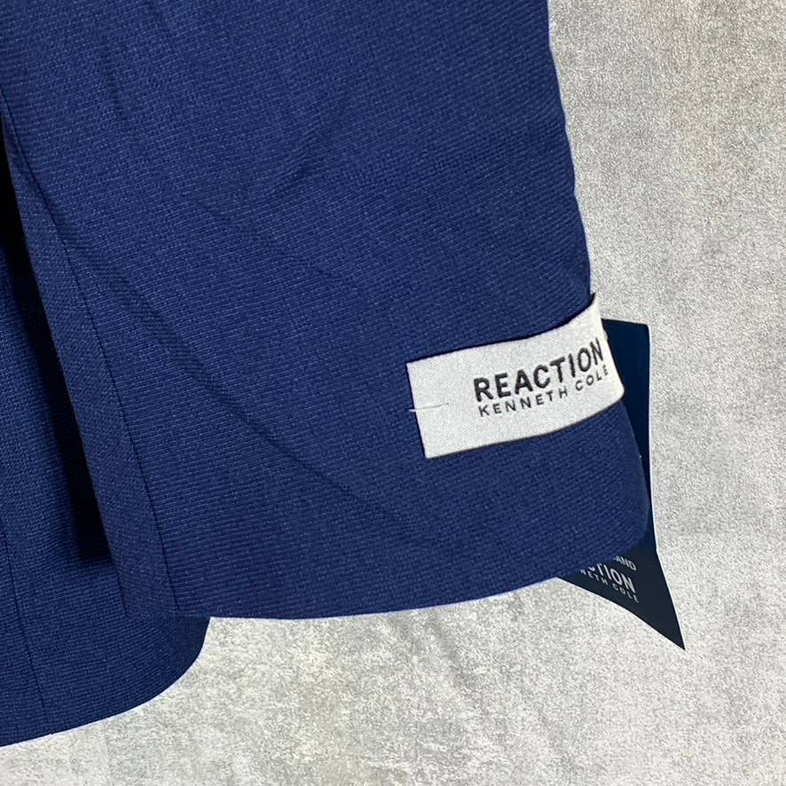REACTION KENNETH COLE Men's Blue Techni-Cole Slim-Fit Suit Jacket SZ 36R