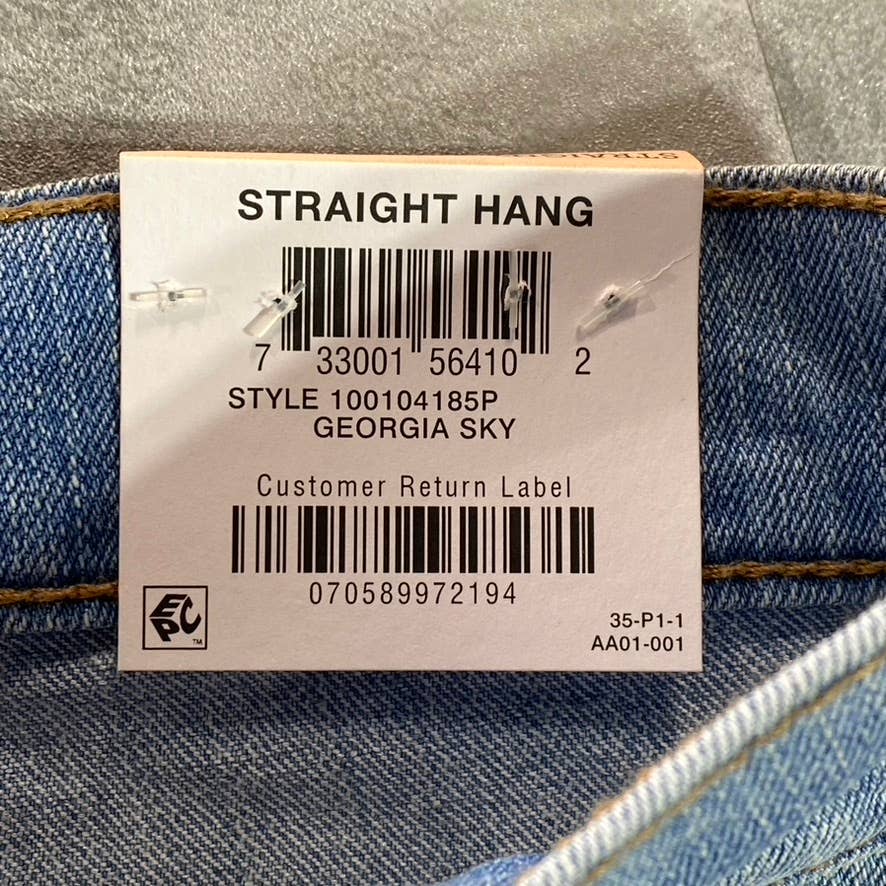 STYLE & CO Women's Petite Georgia Sky High-Rise Natural Straight-Leg Jeans SZ 2P