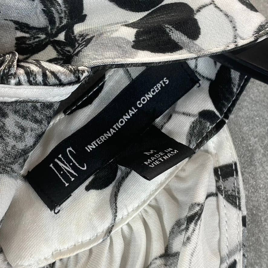 INC INTERNATIONAL CONCEPTS Women's Raina Gardens Printed Keyhole Halter Top SZ M