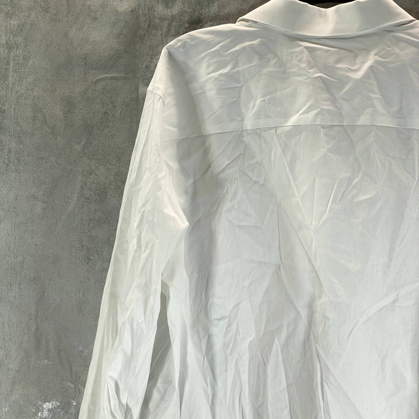 ALFANI Men's White Slim-Fit 2-Way Stretch Button-Up Long-Sleeve Dress Shirt SZXL