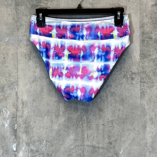 SPLENDID Women's Tie-Dye Sun Daze High-Waist Moderate Coverage Bikini Bottoms SZ S