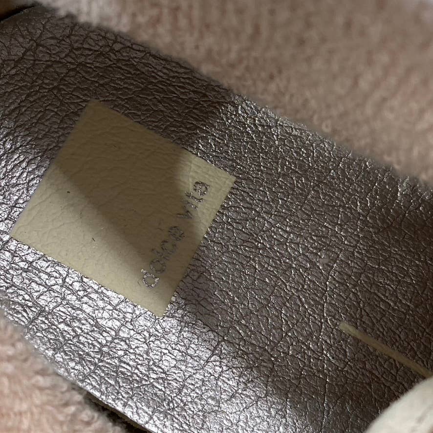 DOLCE VITA Women's Cream Multi Veola Plush Lifestyle Lace-Up Casual Sneaker SZ11