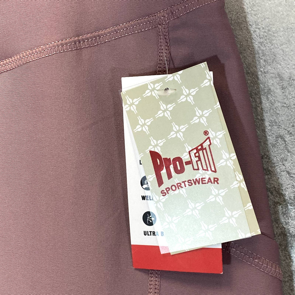 PRO-FIT Activewear Light Purple Ruched Breathable High-Waist Pull-On Leggings SZ S