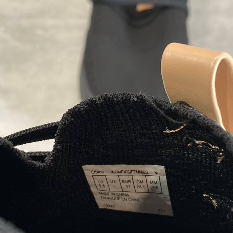 ROCKPORT Women's Black Knit TruFLEX Fly Washable Bungee Slip-On Sneakers SZ 9.5