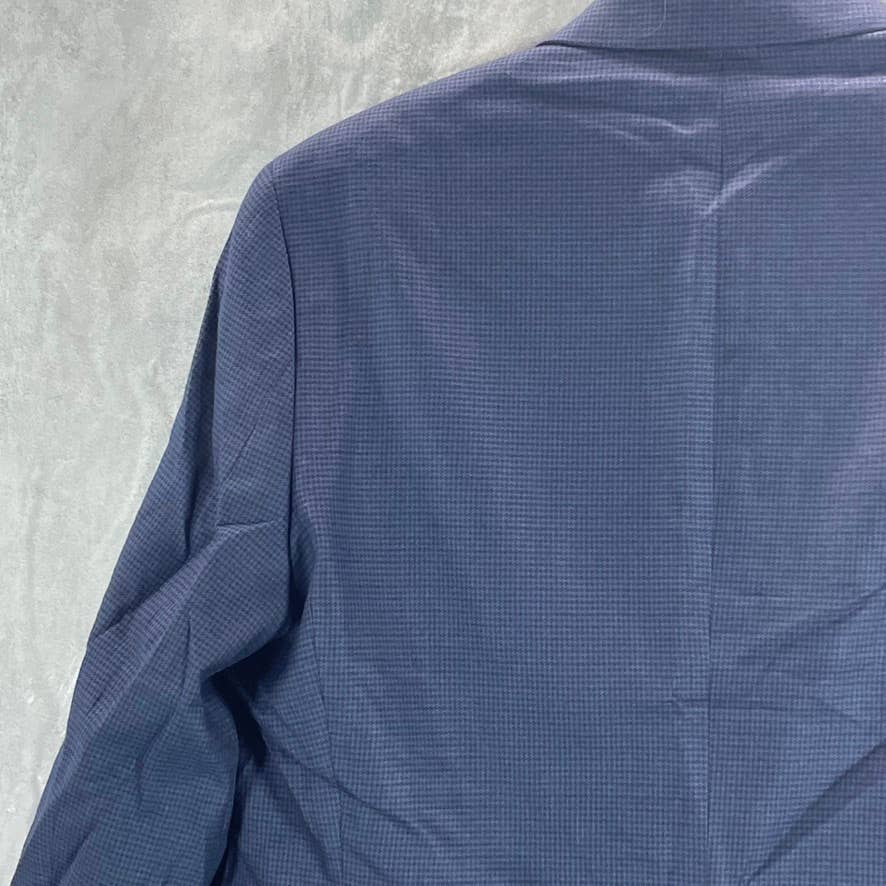 LAUREN RALPH LAUREN Men's Blue Mini Check UltraFlex Classic-Fit Sport Coat SZ41R