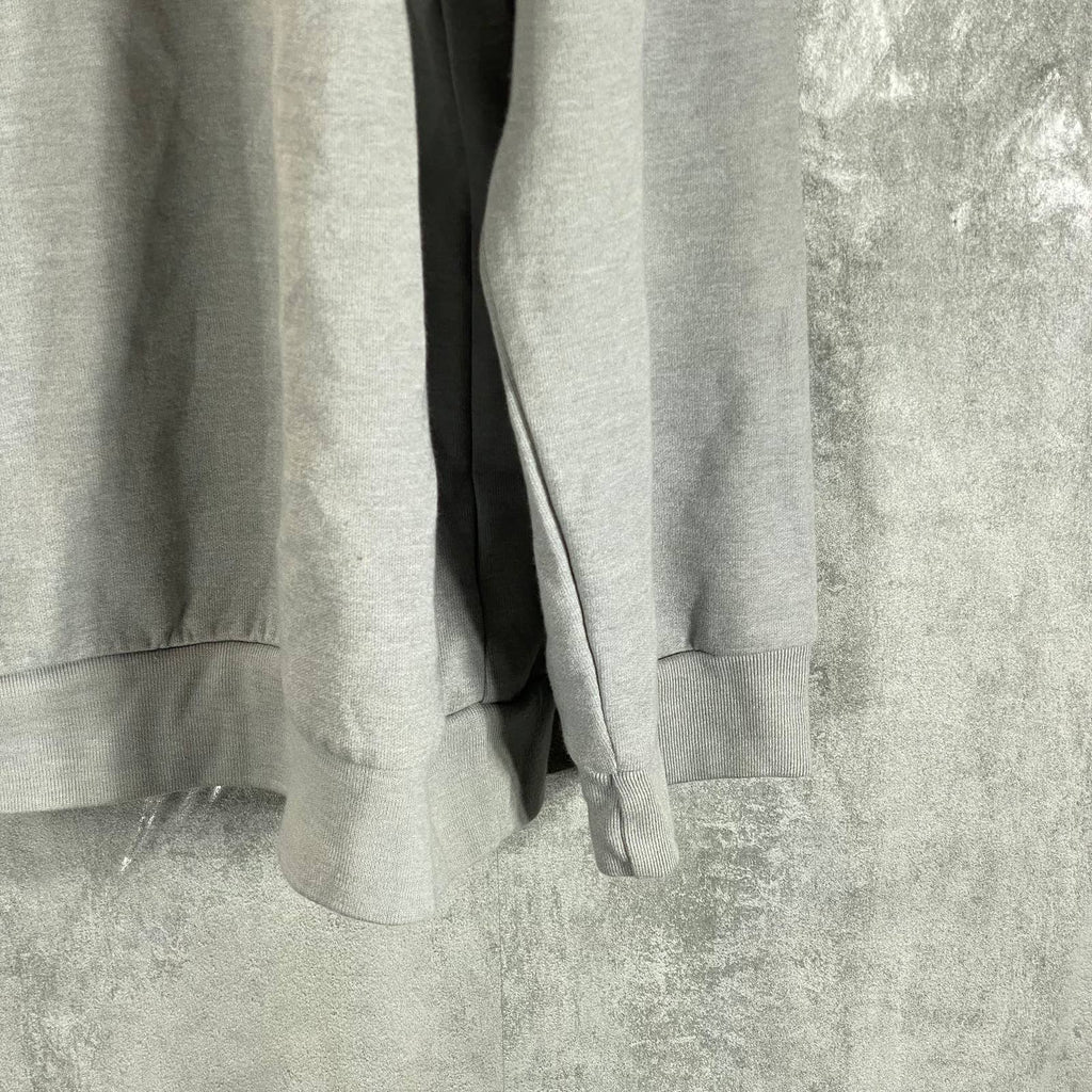 ALFANI Men's Casual Grey Heather Solid Quarter-Zip Pullover Sweater SZ XL