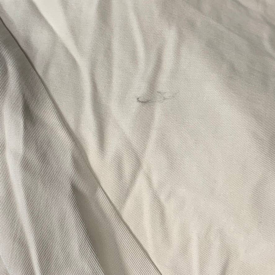 ALFANI Women's Oatmeal Elastic Waist Pocketed Pull-On Midi Skirt SZ 10