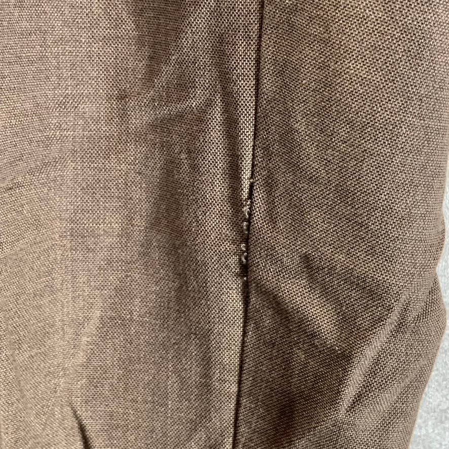 MICHAEL KORS Men's Brown Flat Front Dress Pants SZ 36X30