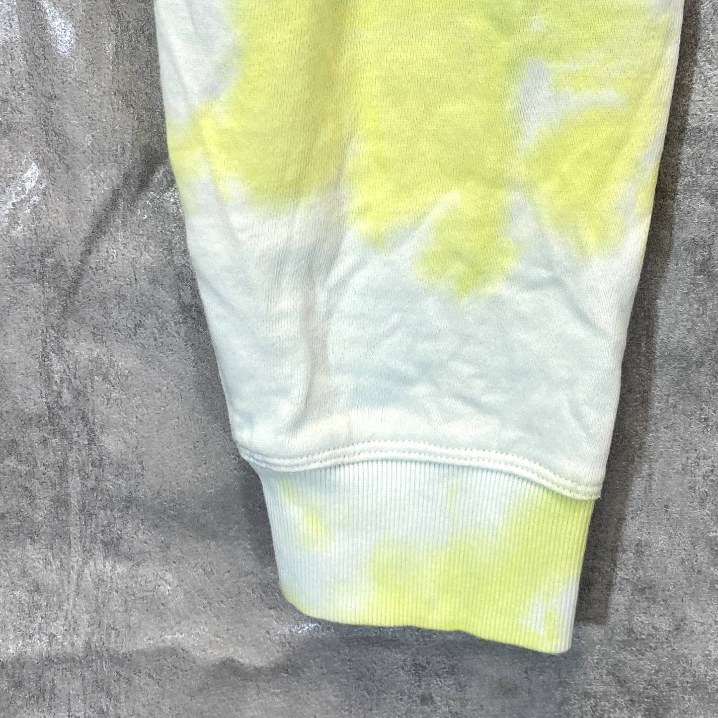 CALVIN KLEIN Women's Yellow Sunburst Tie-Dye Pull-On Drawstring Jogger Pants SZ S