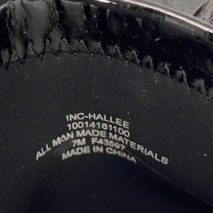 INC INTERNATIONAL CONCEPTS Women's Black Hallee Pointed-Toe Stiletto Booties SZ7