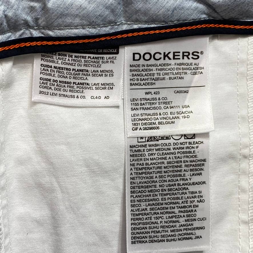 DOCKERS White Ultimate Supreme Flex Stretch Solid Shorts SZ 44