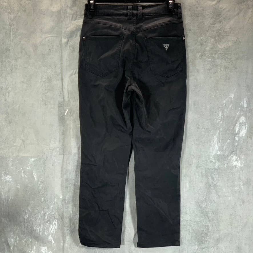 GUESS 1981 Women's Jet Black High-Rise Skinny Capri Jeans SZ S