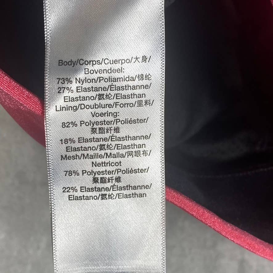 DKNY SPORT Women's Calypso High-Shine Low-Impact Lightweight Racerback Sports