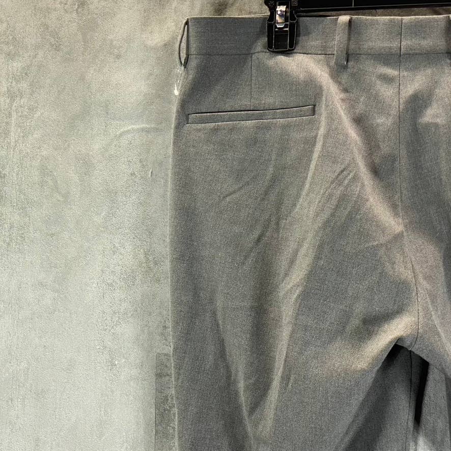 INC INTERNATIONAL CONCEPTS Men's Pure Grey Solid Slim-Fit Suit Pants SZ 34X32
