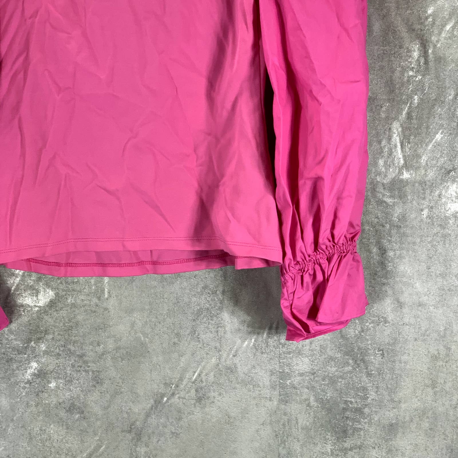 INC INTERNATIONAL CONCEPTS Women's Bright Peony Square-Neck Ruffled Top SZ M