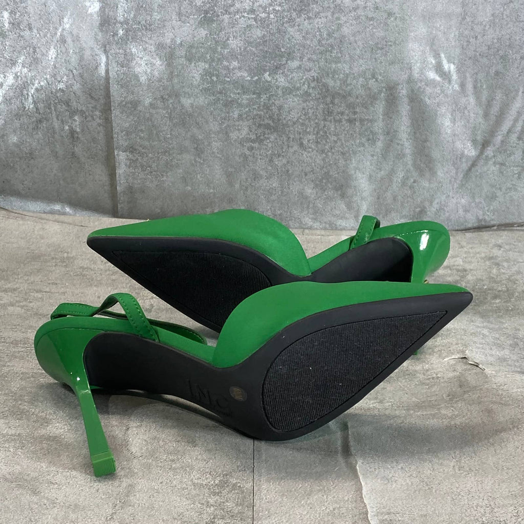 INC INTERNATIONAL CONCEPTS X MATEO Women's Green Victoria Gemstone Pumps SZ 6.5