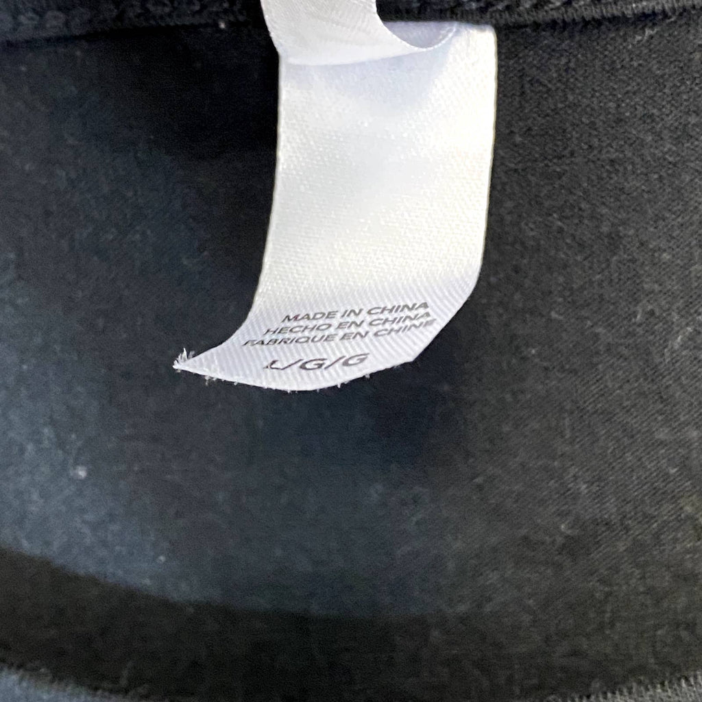 FLORA By Flora Nikrooz Women's Solid Black Scoopneck Short Sleeve T-Shirt SZ L