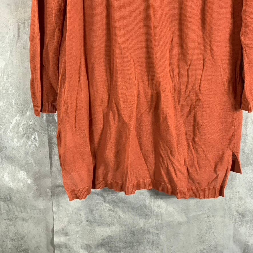 ALFANI Women's Cedar Chest V-Neck Lightweight Button-Front Cardigan SZ L