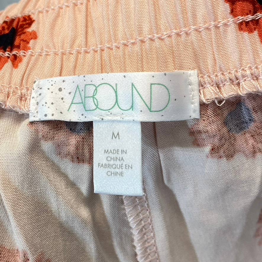 ABOUND Women's Pink Daisy Dots Easy Flowy Lightweight Elastic Waist Pull-On Shorts SZ M