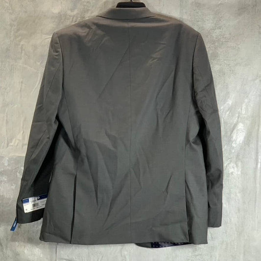 IZOD Men's Grey Long Classic-Fit Two-Button Suit Jacket SZ 44L