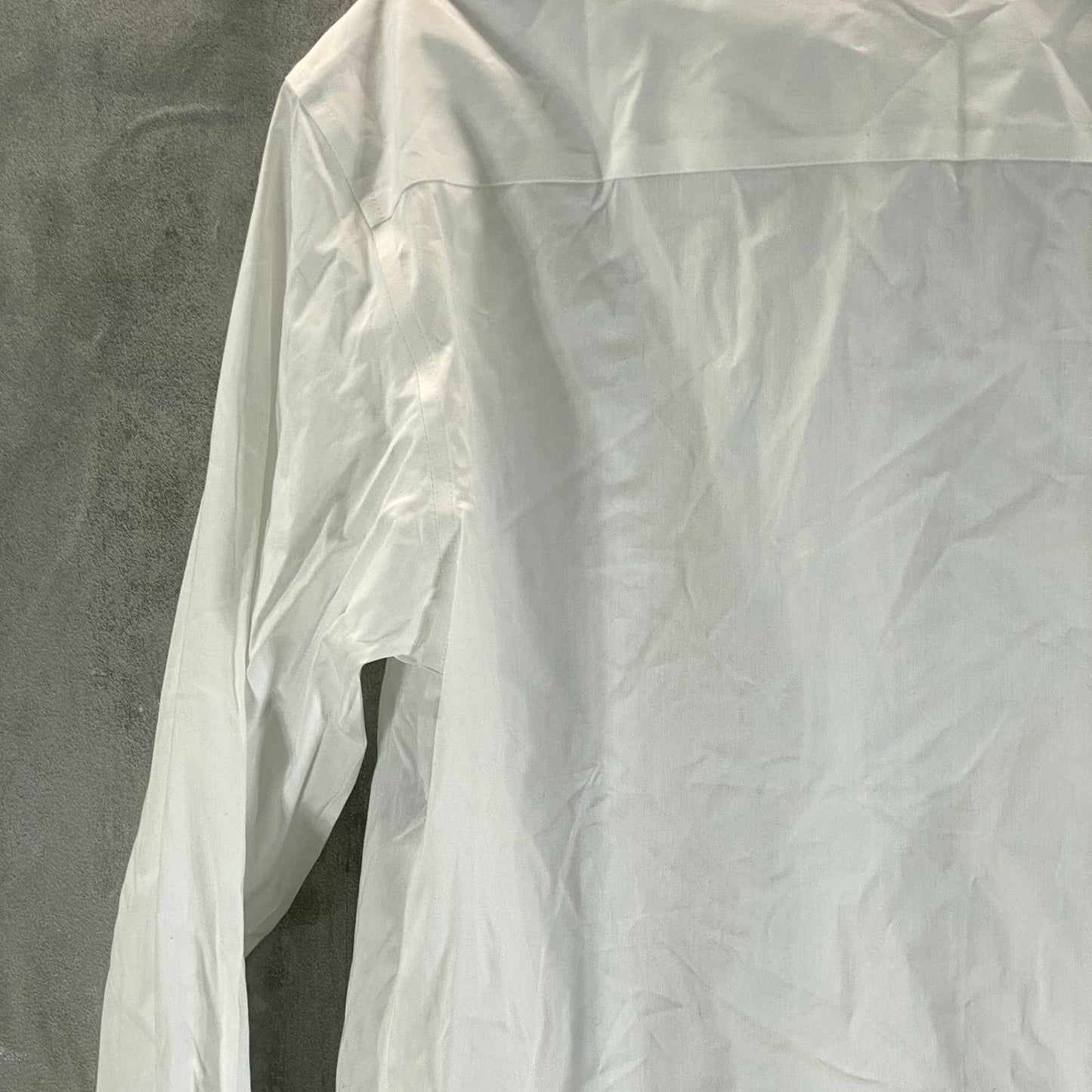 ALFANI AlfaTech Men's White Solid Regular-Fit Dress Shirt SZ S(14-14.5 32/33)