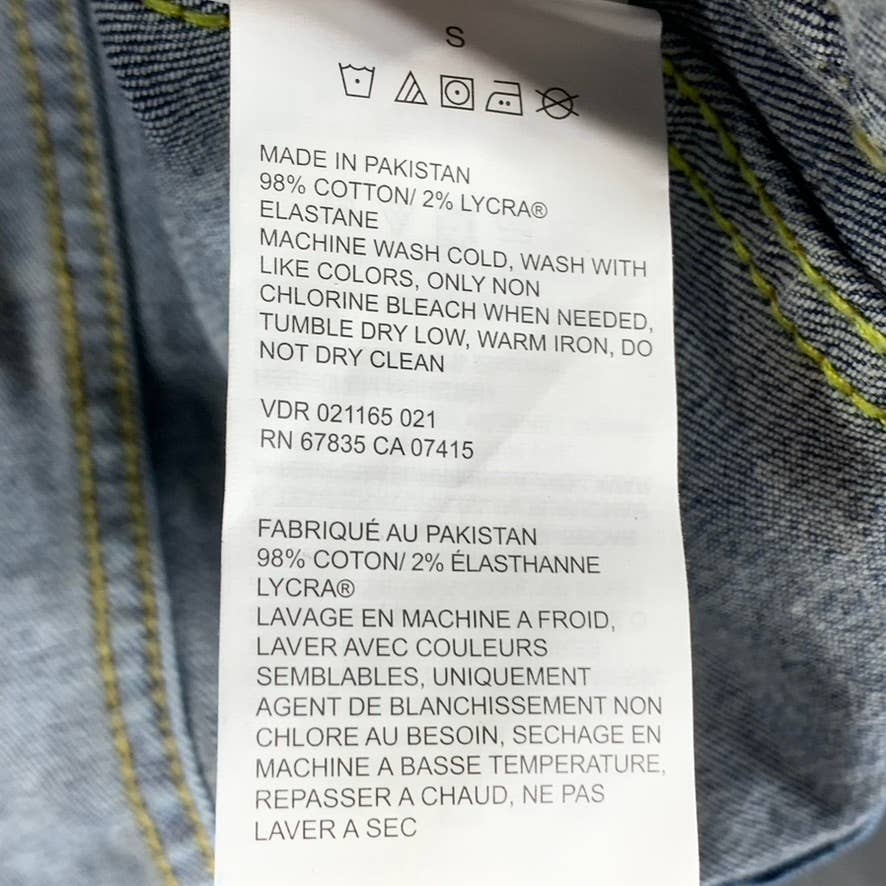 NAUTICA JEANS CO. Women's Light Wash True Flex Button-Up Utility Denim Jacket