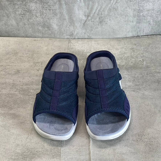 EASY SPIRIT Women's Blue Multi Fabric Traciee Lightweight Slide Sandals SZ 7