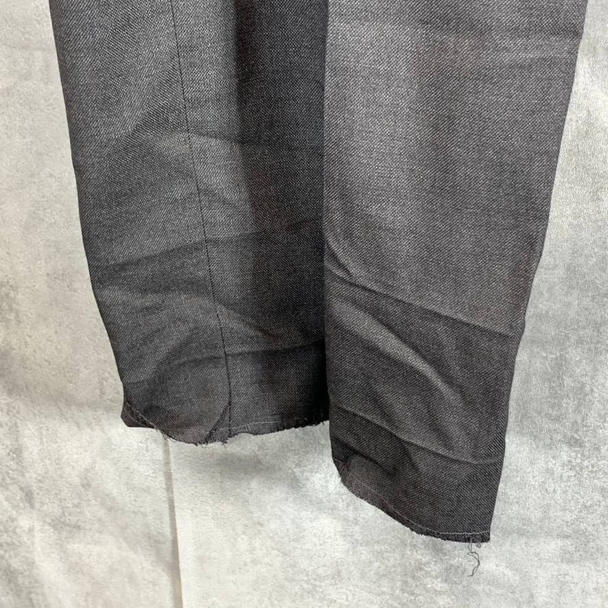 CALVIN KLEIN Men's Grey Solid Slim-Fit Infinite Stretch Dress Pants SZ 36X32