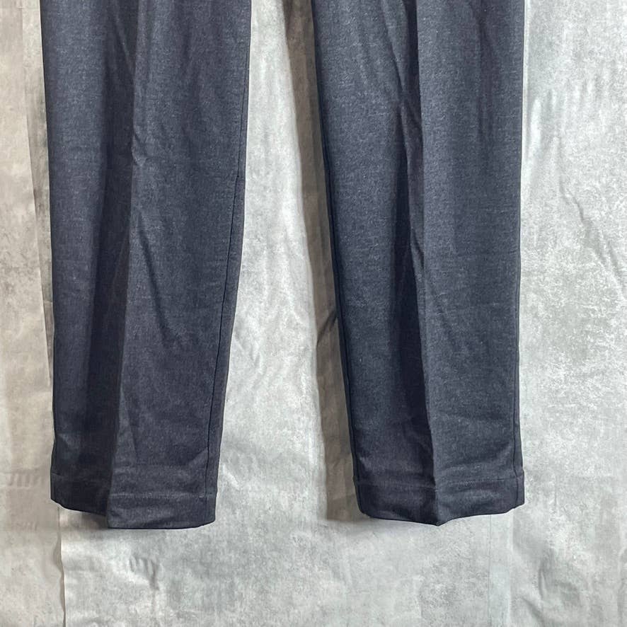 CALVIN KLEIN Men's Dark Grey Knit Slim-Fit Flat Front Suit Separate Pants SZ 30