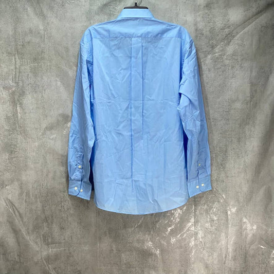 CLUB ROOM Light Blue Classic/Regular Fit Solid Dress Shirt SZ L