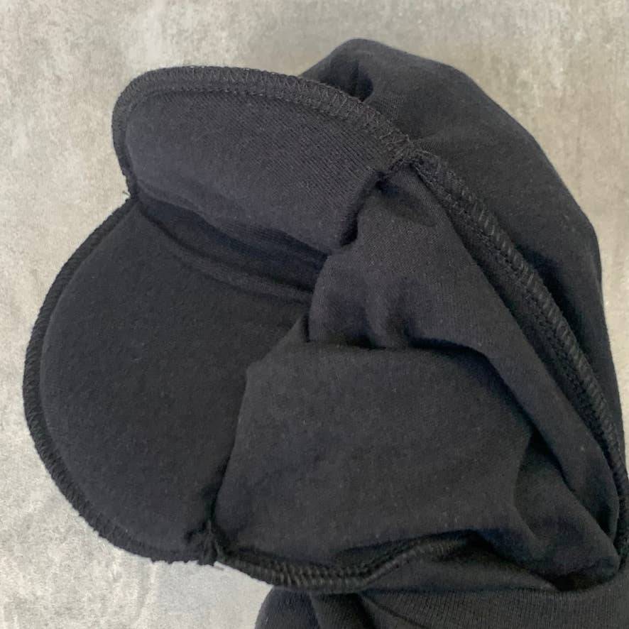 TOPSHOP Boutique Solid Black Short Sleeve Crewneck T-Shirt Top SZ 8