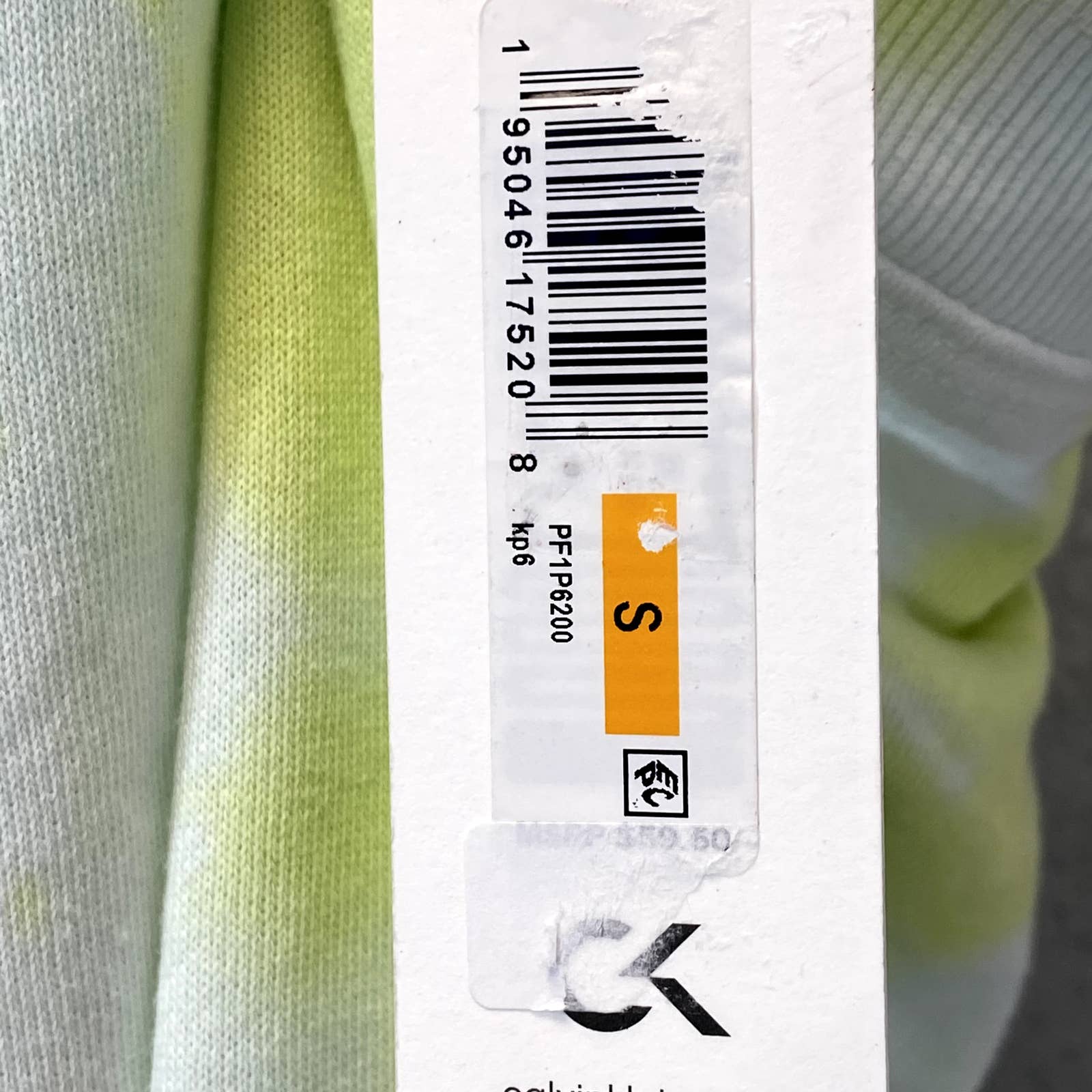 CALVIN KLEIN Women's Yellow Sunburst Tie-Dye Pull-On Drawstring Jogger Pants SZ S
