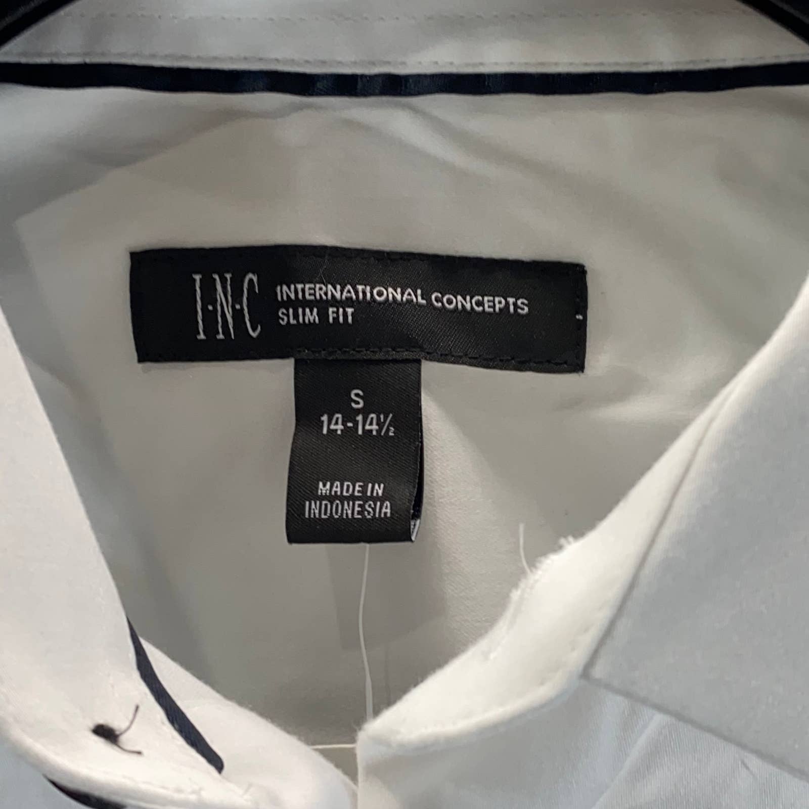 INC INTERNATIONAL CONCEPTS Men's White Pure Slim-Fit Button-Up Dress Shirt SZ S