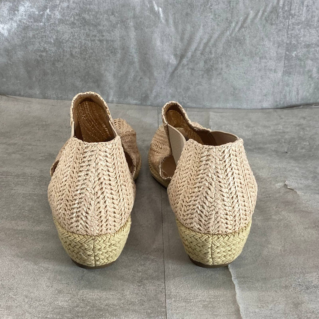 GENTLE SOULS By Kenneth Cole Women's Natural Noa Elastic Slip-On Sandals SZ 8.5