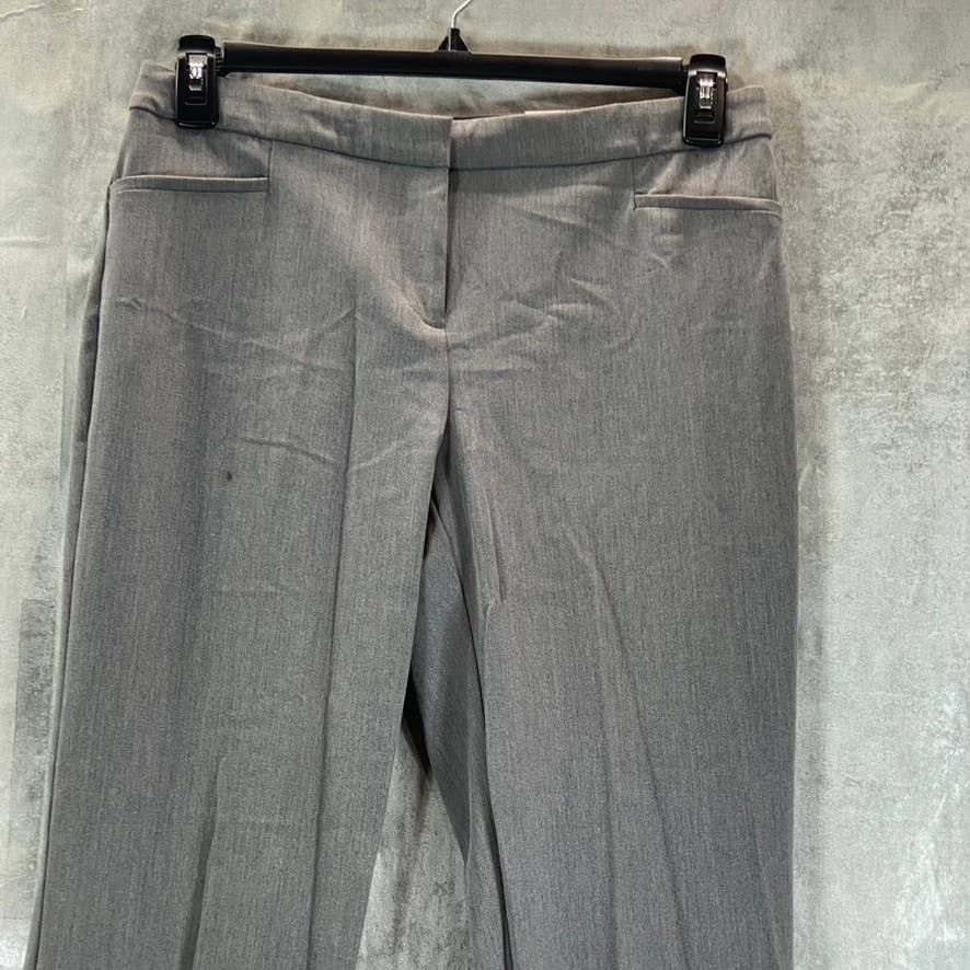ALFANI Women's Pepper Grey Mid-Rise Modern Straight-Leg Pants SZ 6