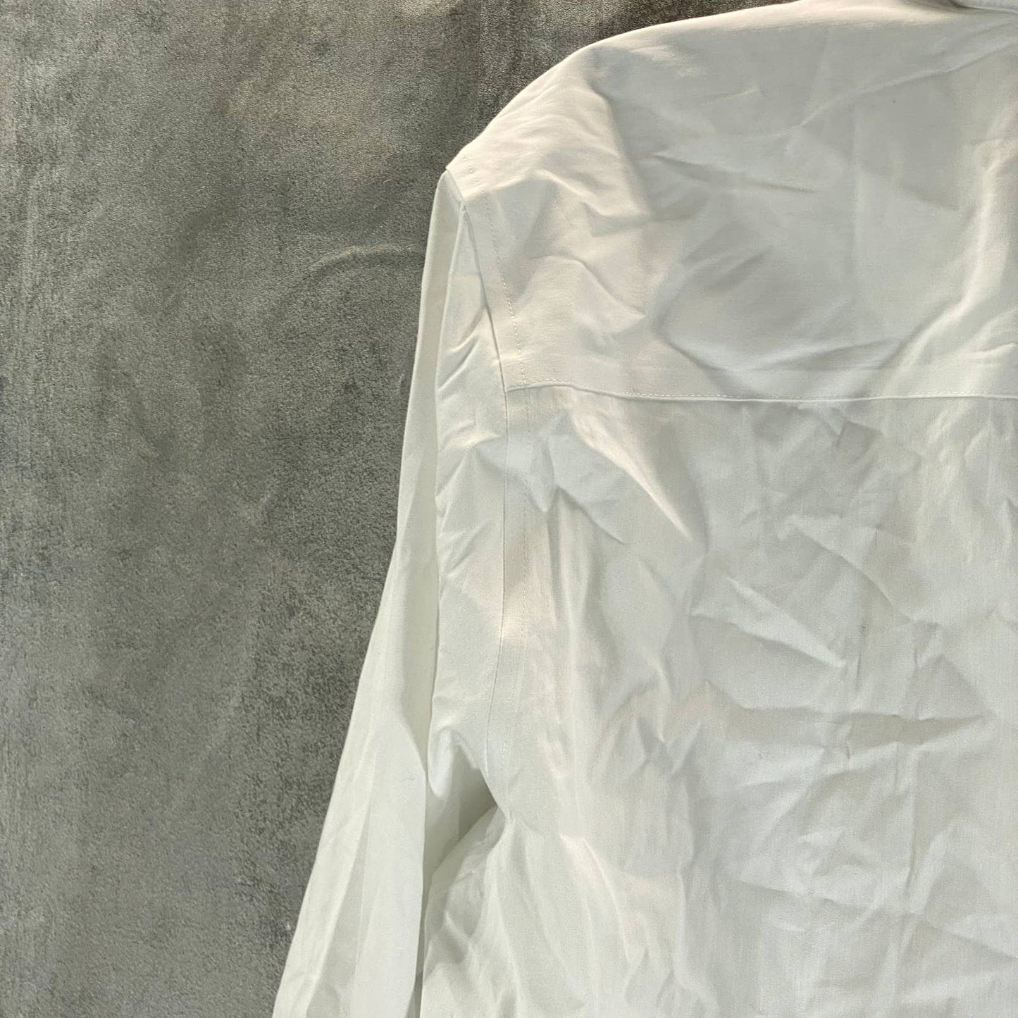 ALFANI Men's White Slim-Fit 2-Way Stretch Button-Up Long-Sleeve Dress Shirt SZ L