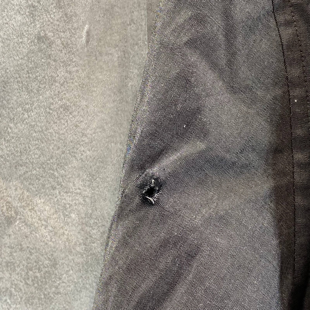 BAR III Men's Charcoal Chambray Slim-Fit Stretch Button-Up Long-Sleeve Shirt SZM