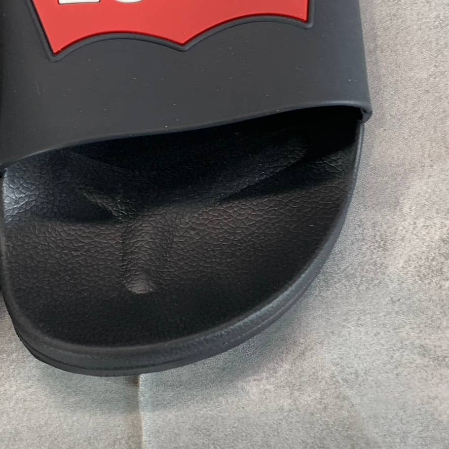 LEVI'S Women's Black Batwing Pool Slide 2 Slip-On Sandals SZ 10