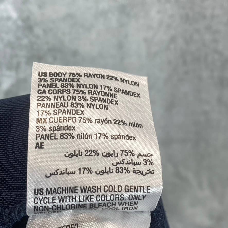 ALFANI Women's Short Modern Navy Tummy-Control Skinny-Leg Pull-On Pants SZ 16S