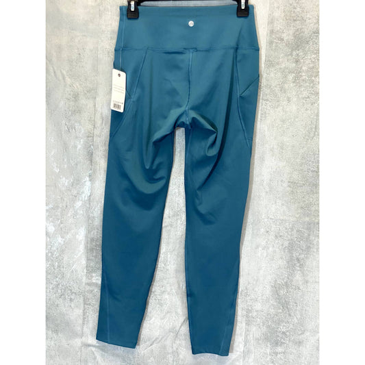 APANA Women's Atlantic Teal Rebound High-Waist Pull-On Active Leggings SZ S